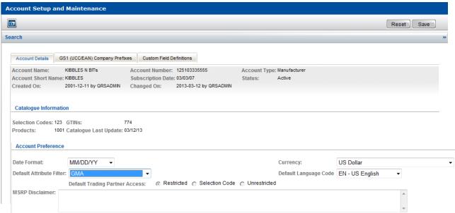 Maintaining Your Account